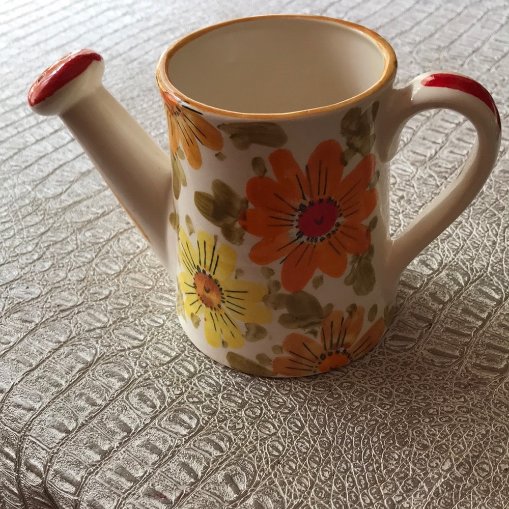 Vintage ceramic watering can